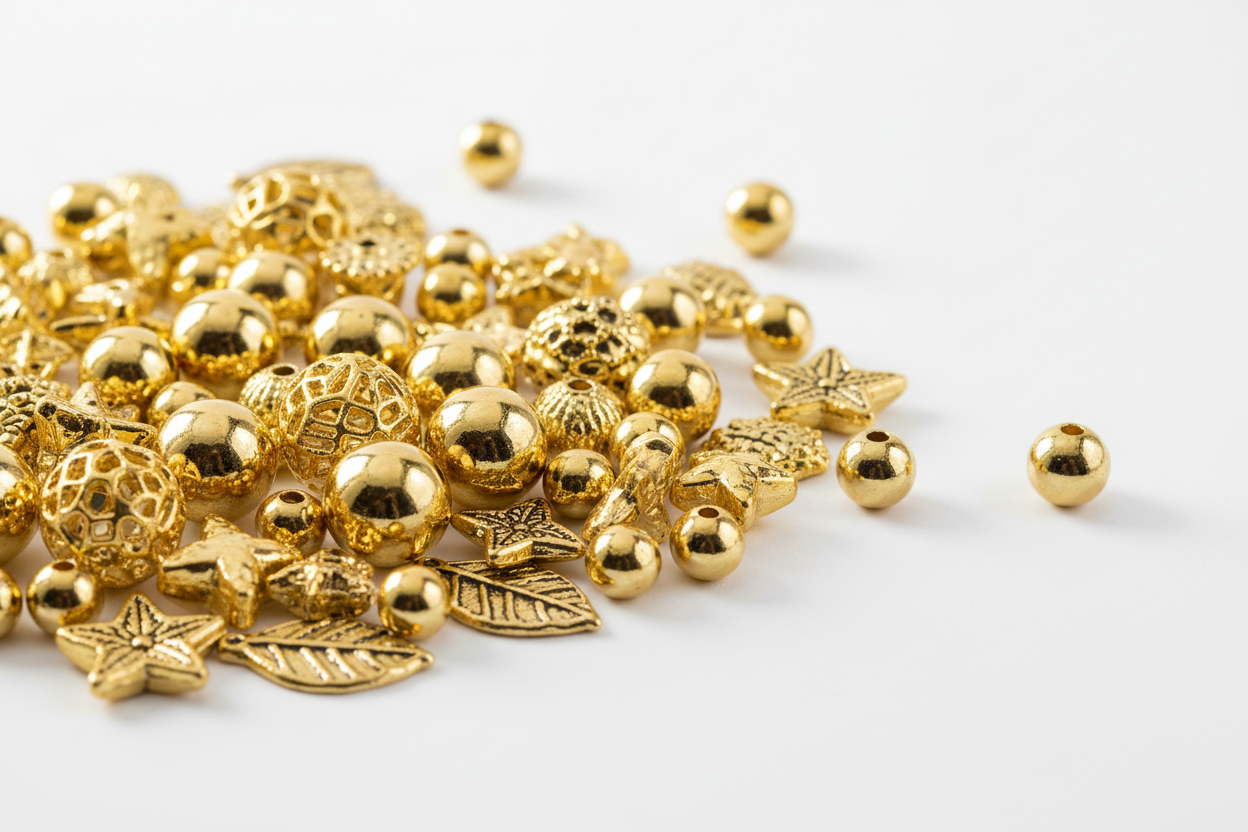 Gold Plated Beads