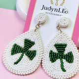 St. Patrick’s Day Beaded Earrings