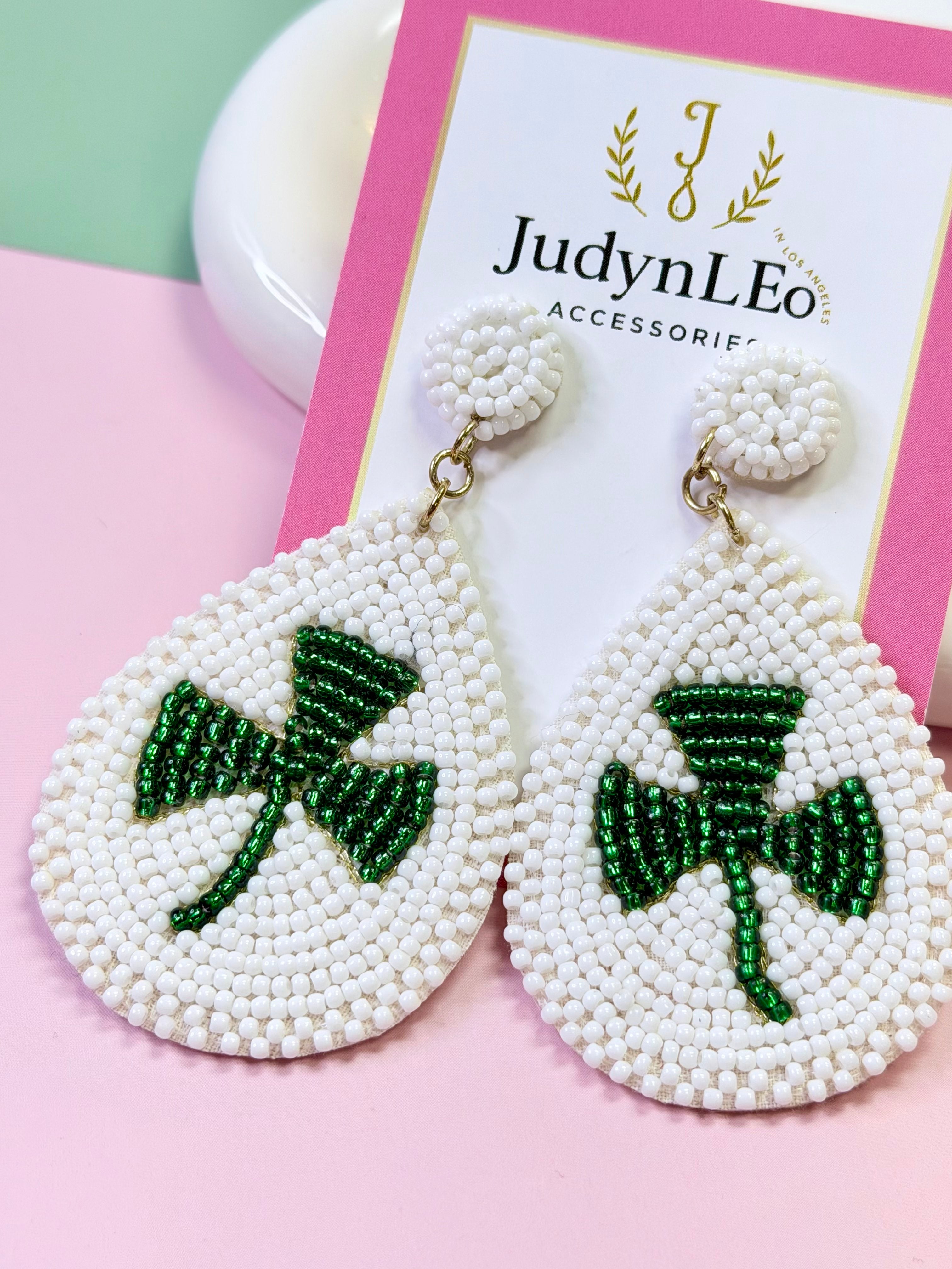 St. Patrick’s Day Beaded Earrings