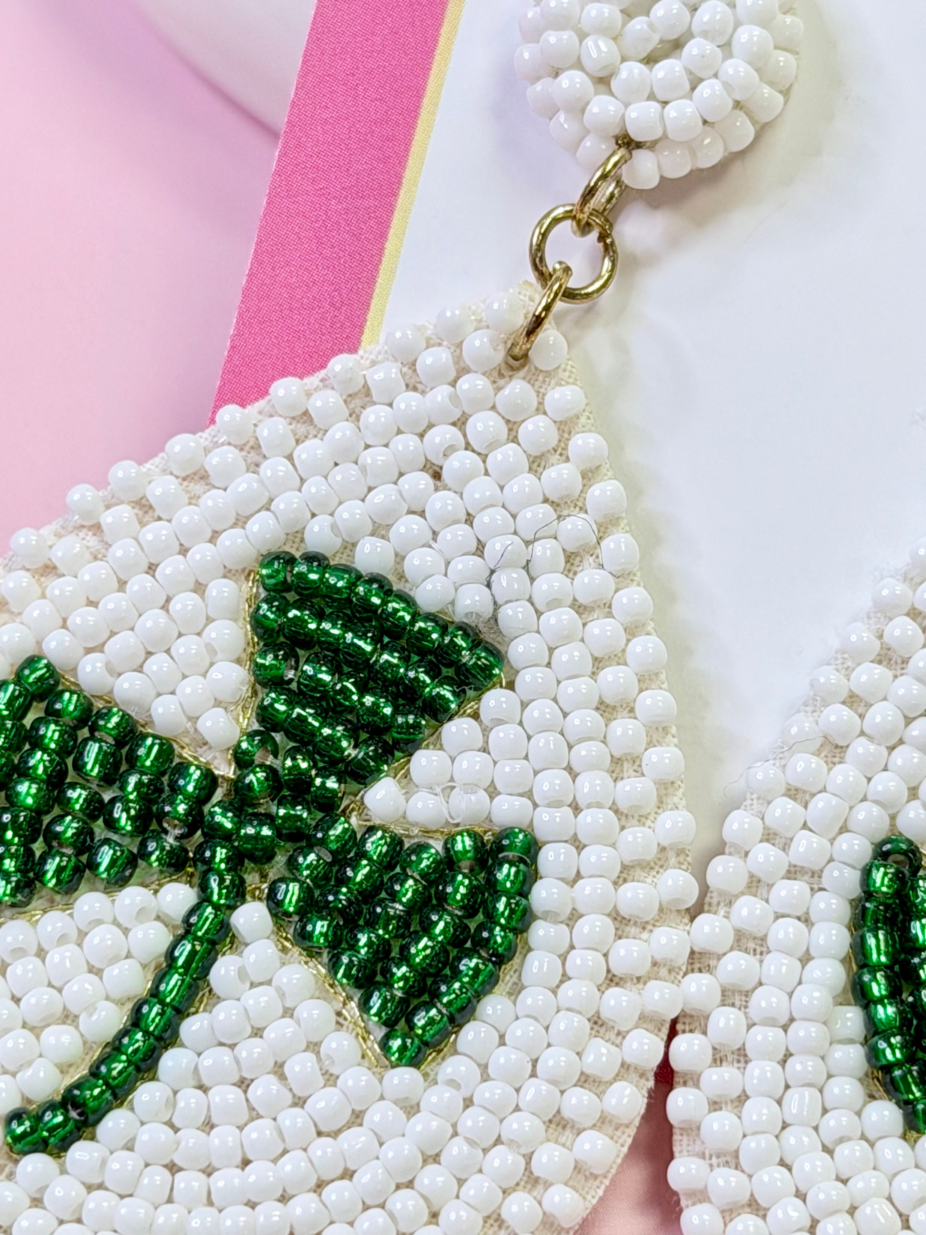 St. Patrick’s Day Beaded Earrings