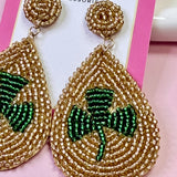 St. Patrick’s Day Beaded Earrings