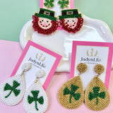 St. Patrick’s Day Beaded Earrings