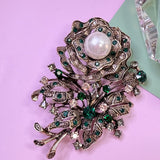 Vintage Pearl Flower Brooch Pin