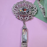 Vintage Crystal Drop Brooch – Elegant Statement Piece
