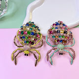 Statement Rhinestone Spider Brooch Pin