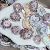Vintage Floral Resin Cabochons | Luxury-Inspired 6 pcs