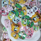 Cartoon Dog Character Charms | Cute Printed Resin Cabochons 5 PCS