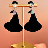Handmade Halloween Witch Hat Earring
