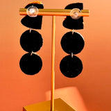 Handmade Halloween Beaded Earrings: Boho BOO Dangle