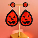 Halloween Handmade Boho WATERDROP Seed Beads Beaded Earring
