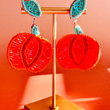 Handmade Halloween Pumpkin Earrings