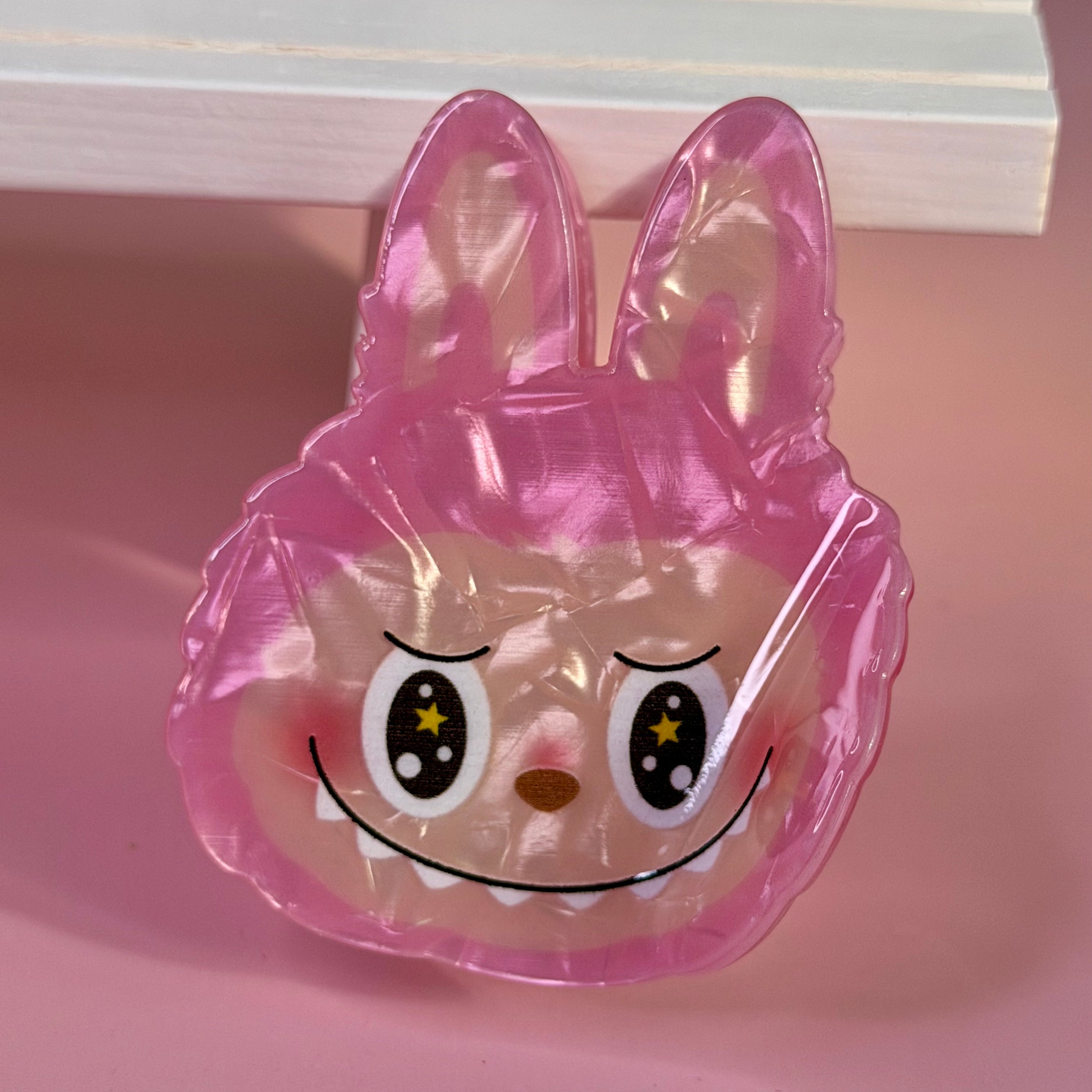 Labubu Big Size Hair Claw | Kawaii Cartoon Acrylic Clip
