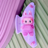 La-bubu-Inspired “Fluffy Monster Baby” Hair Claw | Plush Acrylic Hair Clip |
