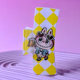 Acrylic Hair Claw: Big Size Checkered Bubu Clip