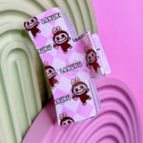 Monster “Bubu Funland” Rectangle Hair Claw | Labubu-Inspired Acrylic Hair Clip